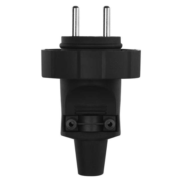 Wtyczka prosta IP65 guma czarna P0037 EMOS