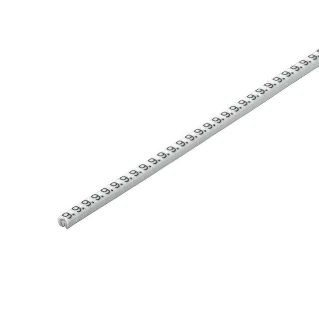 CLI C 02-3 WS/SW 2 CD System kodowania kabli, 1.3 - 3 mm, 3.4 mm, Nadrukowane znaki: Liczby, 2, PVC, miękkie, bez kadmu, biały /500szt./ 1869821508 WEIDMÜLLER