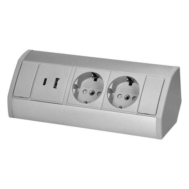 "Gniazdo meblowe 2x2P+Z (Schuko), 2xUSB (typ A+C