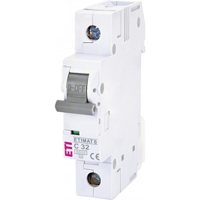 Wyłącznik nadprądowy MAT 6 1P C32A 002141519 ETI