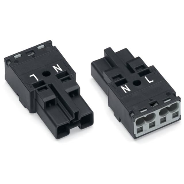 wtyk 2-torowy czarny kodowanie A