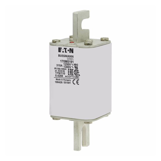 FUSE 315A 1250V 1TN/110 AR CU Wkładka szybka 315A AC 1250V rozmiar 1 53x66x138 mm aR DIN I 170M4191