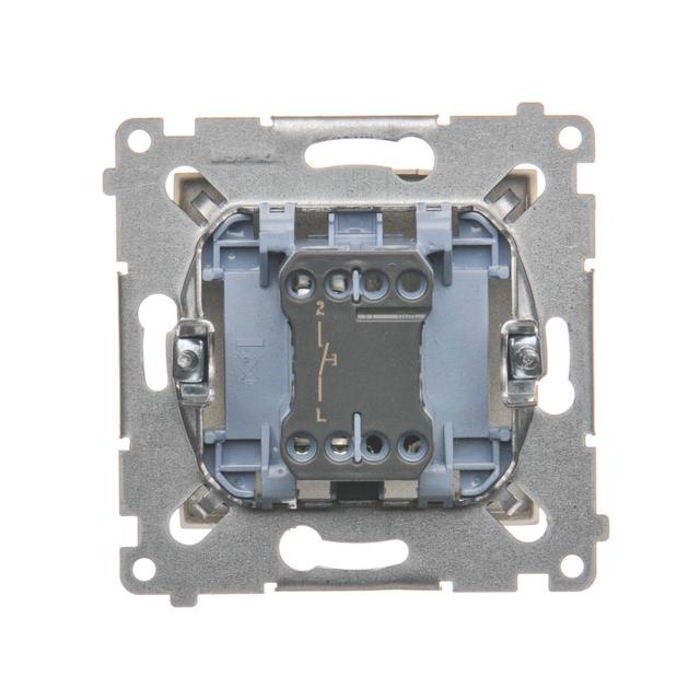 Simon 54 Przycisk pojedynczy zwierny bez piktogramu 16A z. śrub. złoty mat