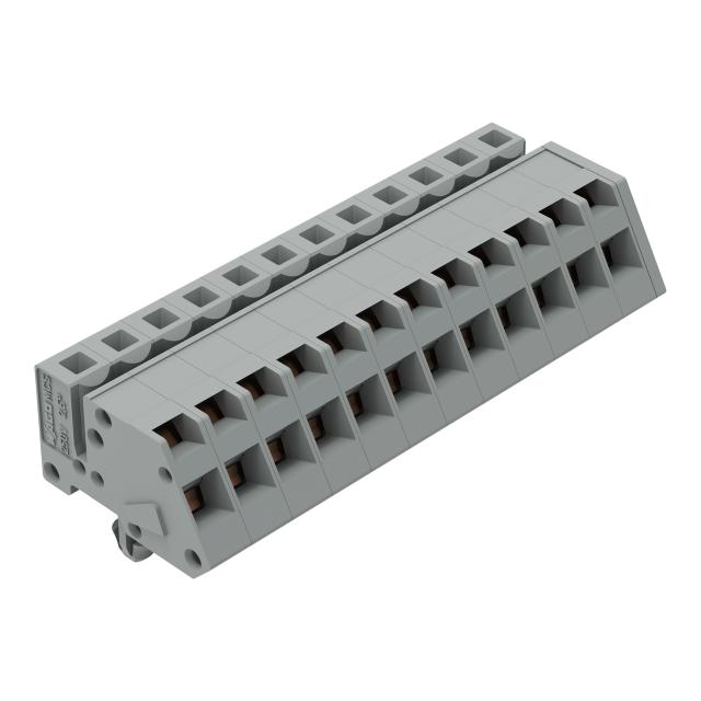 MCS-MIDI Classic gniazdo kątowe 12-bieg. szare raster 5 mm /25szt./ WAGO