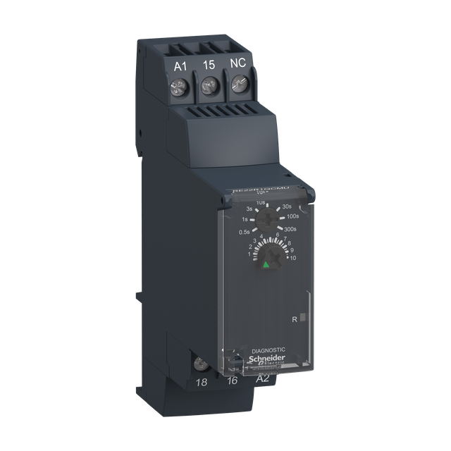 Zelio Time Przekaźnik czasowy gwiazda trójkąt 24 240V AC/DC 0.05s/ 300h styk 1C/O 8A RE22R1QCMU Schneider