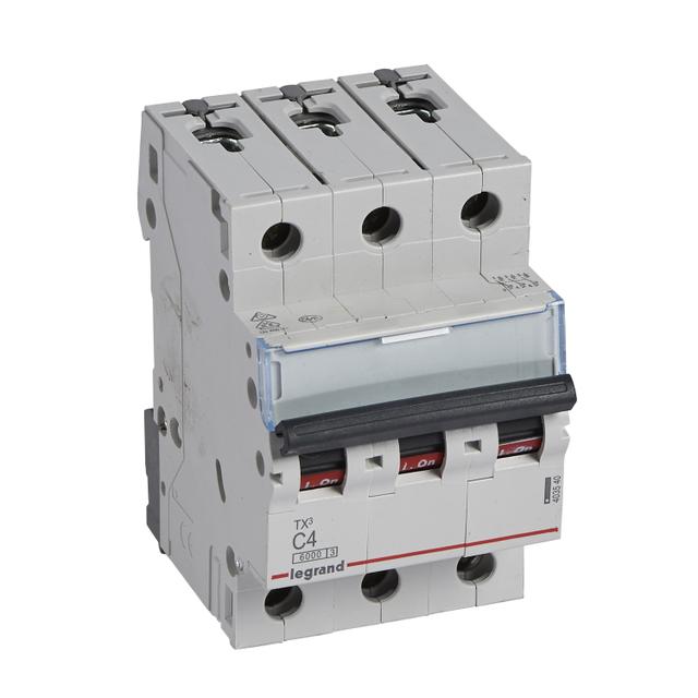 WYŁĄCZNIK NADPRĄDOWY S 303 3P C 4A 6000A SERII TX3, Legrand
