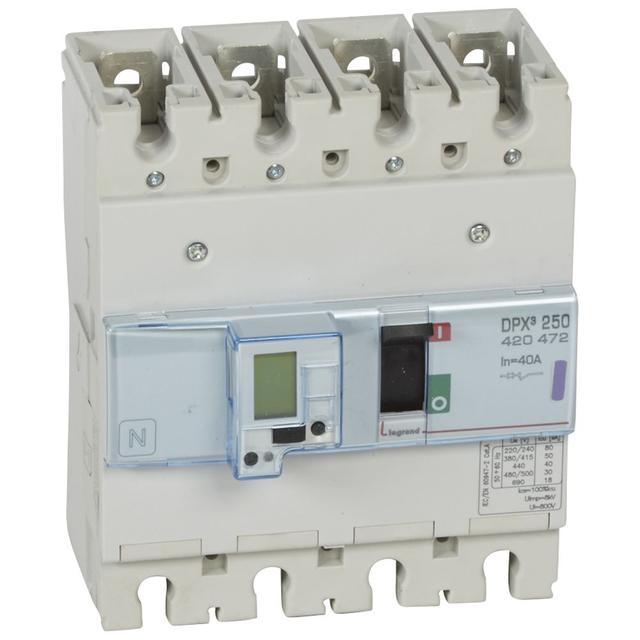 Wyłącznik DPX3 250 El+P 4P 40A 50Ka 420472 LEGRAND