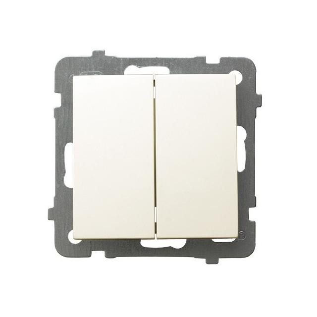 AS Łącznik podwójny krzyżowy - kolor ecru