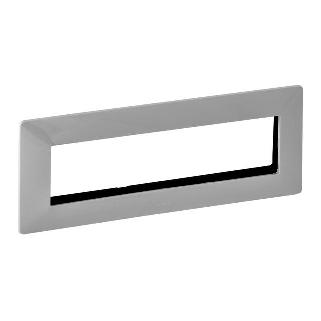 Valena Life Uchwyt Montażowy Z Ramką 4x2 Moduły Aluminium 752345 LEGRAND