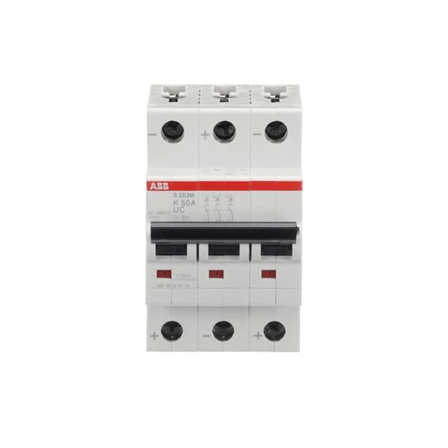 S203M-K50UC Wyłącznik nadprądowy 10kA AC/DC 3P K50A 2CDS273061R0577 ABB