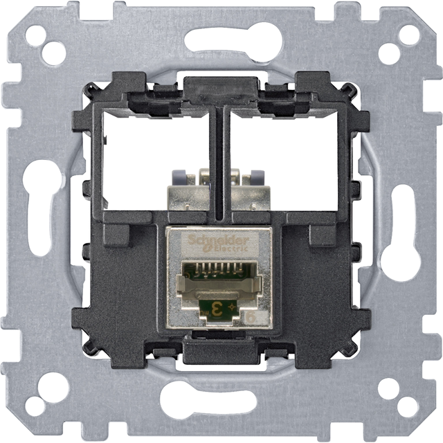 Merten - Mechanizm gniazda teleinformatycznego komputerowe 1xRJ45 kat 6a f/stp MTN4576-0021 Schneider