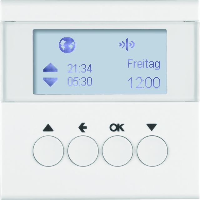 BERKER B.X/S.1 KNX RF quicklink Łącznik żaluzjowy czasowy do sterownika żaluzjowego i mechanizmu zasilającego Berker.Net biały 85745189 HAGER