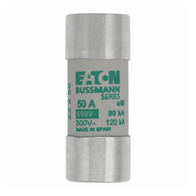 CYLINDRICAL FUSE 22 x 58 50A AM 690V AC Wkładka cylindryczna 22 x 58mm 50A AM 690V AC C22M50 EATON