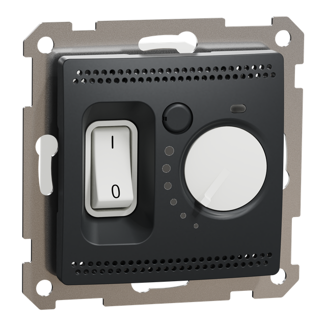 Sedna Design & Elements, regulator temperatury z wbudowanym czujnikiem, czarny antracyt