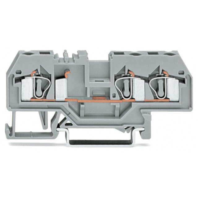 złączka 3-przewodowa 4 mm2 czarna /50szt./ WAGO