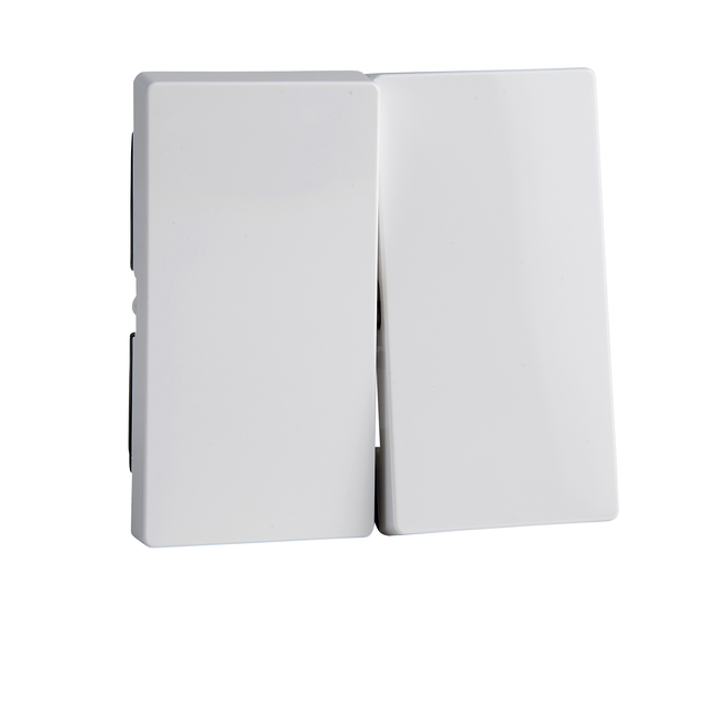 Merten, System M, klawisz podwójny, biały active