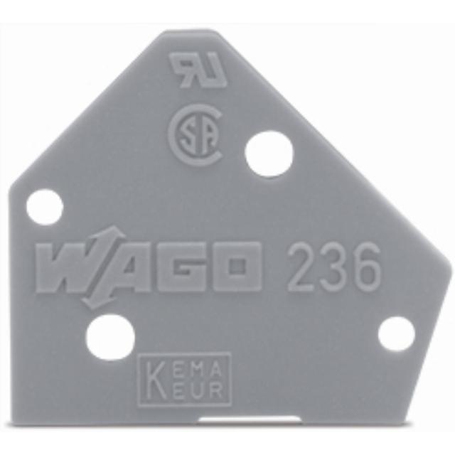 ścianka końcowa jasnoszara