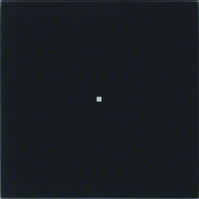 BERKER B.IQ Przycisk pojedynczy komfort szkło czarne 75161592 HAGER