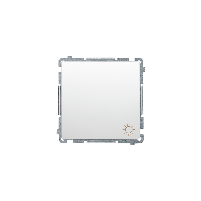 Simon Basic Przycisk światło 10A 250V szybkozłączka biały BMS1.01/11 KONTAKT