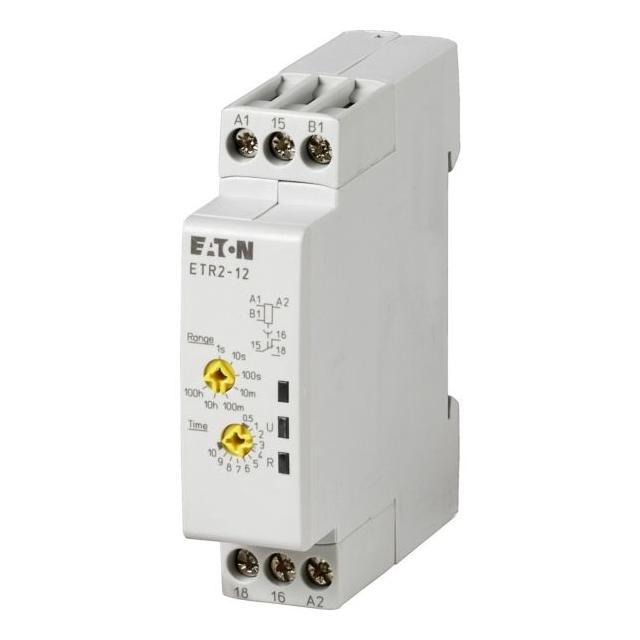 ETR2-12 Przekaźnik czasowy 1P 3A 0,05sek-100h 24-240V AC/DC opóźnione odpadanie 262686 EATON
