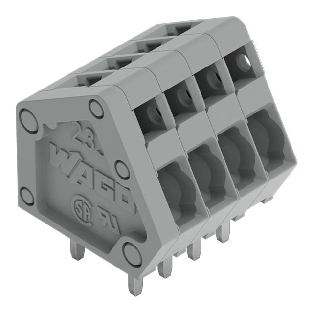 Listwa zaciskowa do płytek drukowanych 36‑biegunowa szara raster 2,5mm 233‑136 /10szt./ WAGO