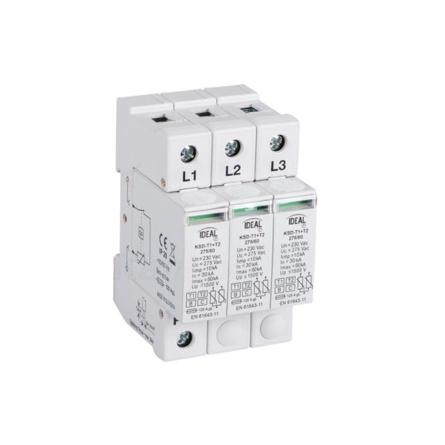 KSD-T1+T2 275/180 3P  Ogranicznik przepięć