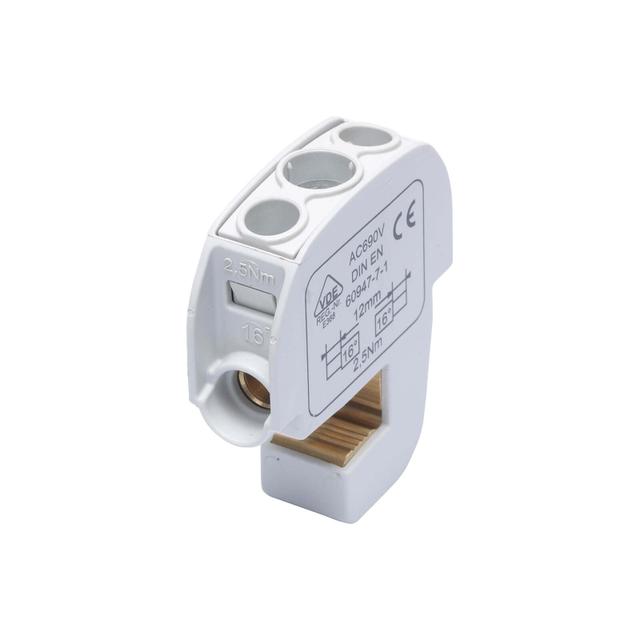 SBB 16 Zacisk izolowany szynowy 86105 SIMBLOCK szary