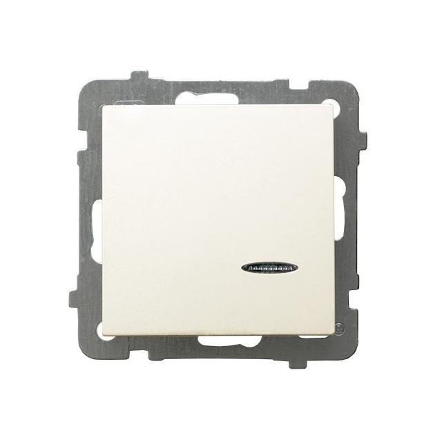 AS Łącznik kontrolny z podświetleniem pomarańczowym - kolor ecru