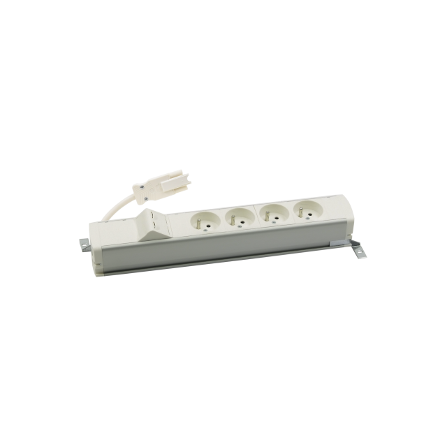 "Simon 480 TS48-110E400K0-30 Listwa standardowa 4 gn. typ E i płytka 2xRJ45 keystone