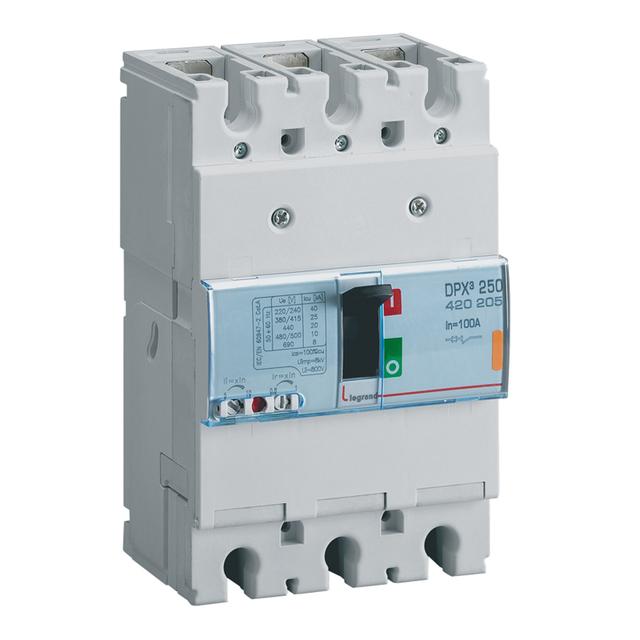 Wyłącznik DPX3 250 3P 100A 25Ka 420205 LEGRAND