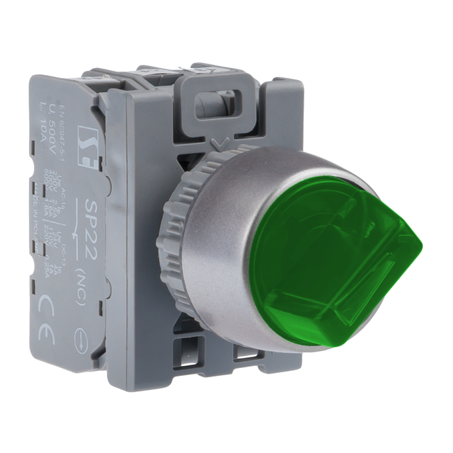 3-POŁ ŁĄCZNIK POKR ZIEL.3ZW SAM Z PRAWO AC(24V-230V),DC(24V-110V)