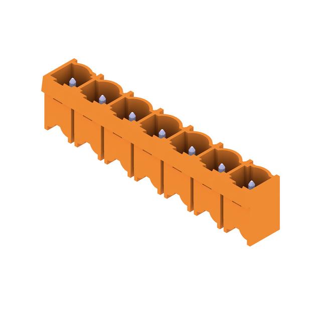 SL 7.62HP/07/180G 3.2SN OR BX Wtyki PCB (złącza płyty), 7.62 mm, Liczba biegunów: 7, kąt odejścia: 180° /50szt./ 1048920000 WEIDMÜLLER