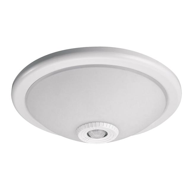 PLAFONIERA VIZELA Z CZUJNIKIEM RUCHU, KORPUS BIAŁY, KLOSZ SZKLANY PÓŁPRZEŹROCZYSTY 230VAC, MAX. 2X40