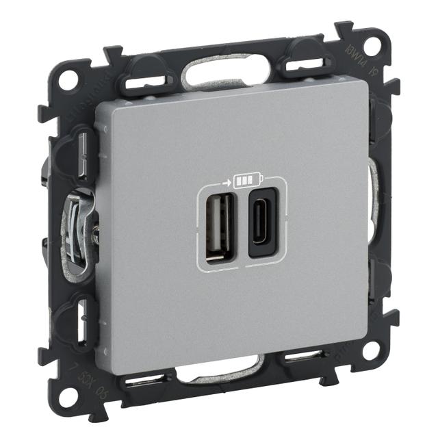 VALIF:AL ŁADOWAR 2XUSB A+C 3A, Legrand