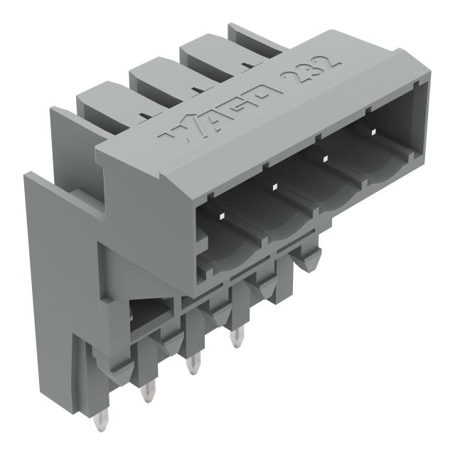 MCS-MIDI Classic wtyk podwyższony 4-bieg. szary raster 5 mm /100szt./ WAGO