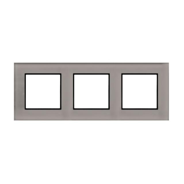ARIA Ramka potrójna - kolor szare szkło