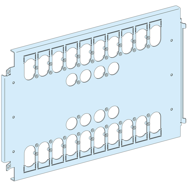 Rozdzielnice PrismaSet, płyta montażowa Prisma P do 3–4 montowanych pionowo na stałe aparatów NSX250