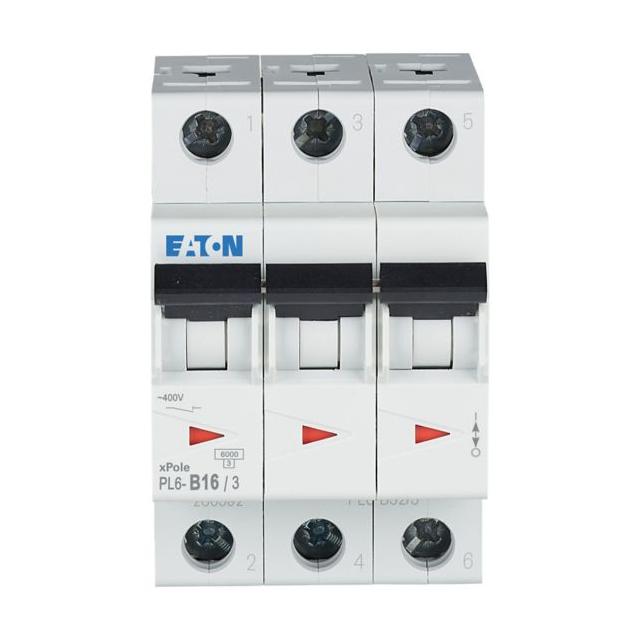 PL6-B16/3 Wyłącznik nadprądowy 6kA B16A 3P 286589 EATON