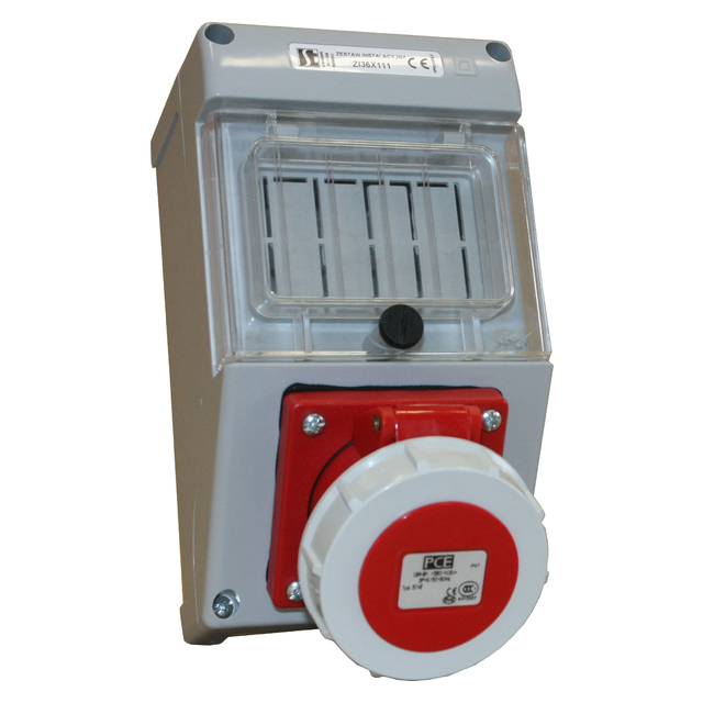 ZESTAW INSTALACYJNY IP65/IP67 BEZ WYŁ.16 A P+N+PE,DŁAWNICA M25