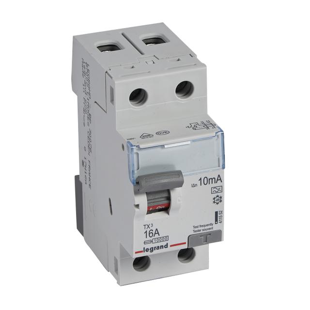 Wyłącznik Różnicowoprądowy P 302 2P 16A 10Ma Typa TX3 411552 LEGRAND