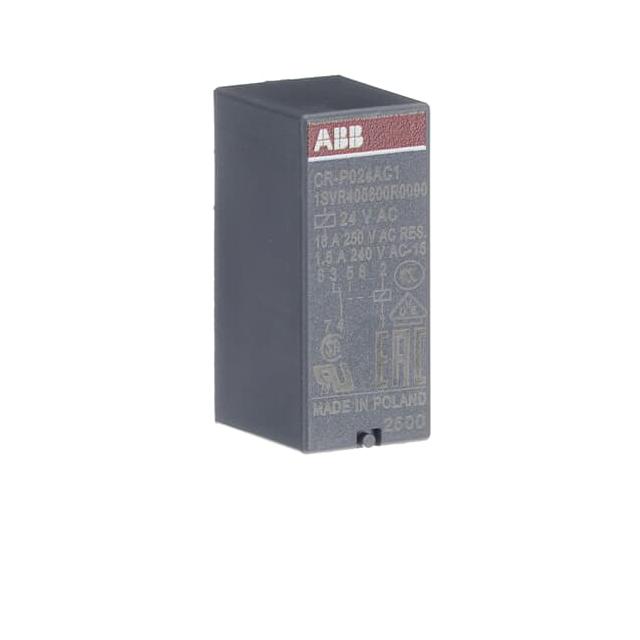 Przekaźnik CR-P024AC1, A1-A2=24V AC, 1 styk c/o 250V/16A 1SVR405600R0000 ABB