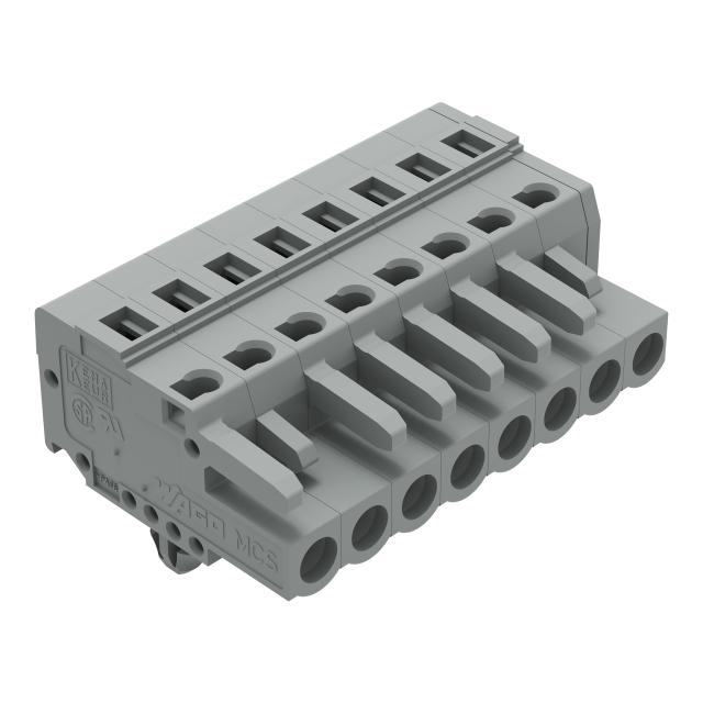 Gniazdo MCS‑MIDI Classic 8‑biegunowe szare raster 5mm 231‑108/008‑000 /50szt./ WAGO