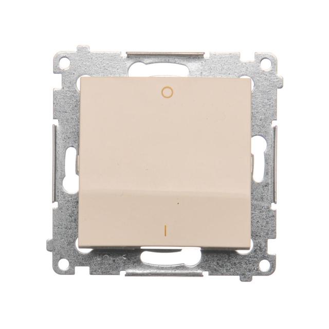 Simon 54 Łącznik dwubiegunowy 10A szybkozłączka kremowy