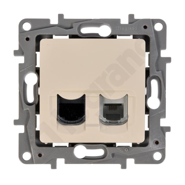 NI:K GN. RJ12+RJ45 KAT.5 UTP