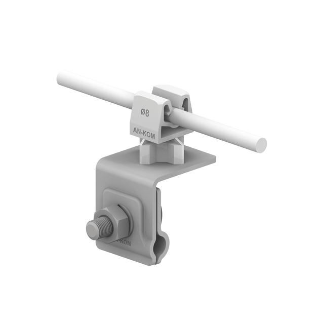 AN-06HN/OG/S Uchw.na felc uniwersal.Z-zatrz.H=3,5cm/OG/ szary