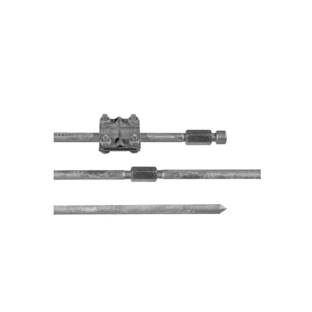 uziom składany kompletny OC 2x1,5m (iglica 1,5m; przedłużka 1,5m; 2 x łącznik igilicy, złącze krzyżo