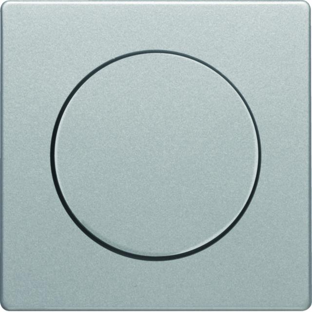 BERKER Q.x Płytka czołowa z pokrętłem Regulator do ściemniacza obrotowego aluminium aksamit lakierow