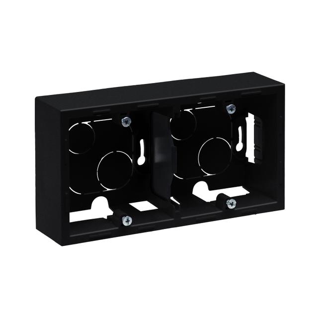 Suno Podwójna Puszka Natynkowa Czarny 721495 LEGRAND