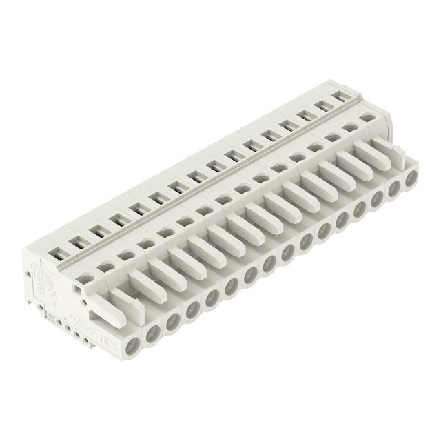 Gniazdo MCS‑MIDI Classic 16‑biegunowe jasnoszare raster 5mm 721‑116/026‑000 /25szt./ WAGO