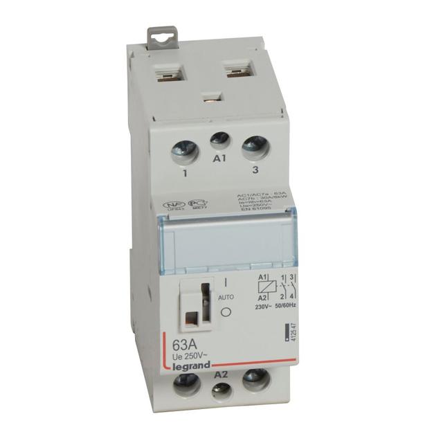STYCZNIK MODUŁOWY SM 363 63A 230V 2NO Z MANIPULATOREM, Legrand